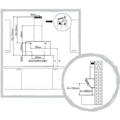 Edesa ART283101 60cm Aurora Led Halo Angled Glass Cooker Hood -Kitchen Appliances Shop 42504459 4