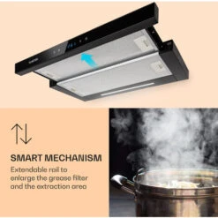 Klarstein Mariana Neo 60, Flat Screen Hood, 60cm, 640 M³ / H, Exhaust Air, LED -Kitchen Appliances Shop 42770283 5