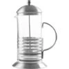 Premier Housewares Premium Glass Beaker Hot Drinks Cafetiere For Daily Use Silver Contemporary Design Press Cafetieres Uniform Wall Thickness Plunger Coffee Carafe W10 X D10 X H16cm -Kitchen Appliances Shop 47519279 1