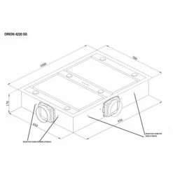 Scorpio 100 X 70cm Ceiling Hood With External Motor -Kitchen Appliances Shop 49134482 3
