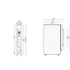 Edesa ART29638 15cm Black Glass Wine Cooler -Kitchen Appliances Shop 49734868 3