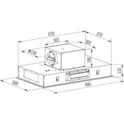 Cata ART10239 Stellar 90cm Ceiling Cooker Hood -Kitchen Appliances Shop 49735004 3