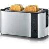Severin AT2590 4 Slice Long Slot Stainless Steel Toaster 1400W -Kitchen Appliances Shop 51208482 1