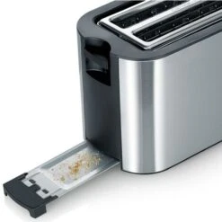 Severin AT2590 4 Slice Long Slot Stainless Steel Toaster 1400W -Kitchen Appliances Shop 51208482 3