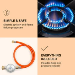 Klarstein Goldflame Gas Hob 1 Wok Burner Glass Ceramic 11 Klarstein Goldflame Gas Hob 1 Wok Burner Glass Ceramic -Kitchen Appliances Shop 51308740 5