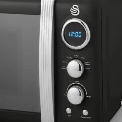 Swan Retro 800W LED Digital Microwave Black 11 Swan Retro 800W LED Digital Microwave Black -Kitchen Appliances Shop 53434754 5