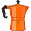 Premier Housewares 3 Cup Orange Aluminium Espresso Maker