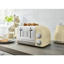 Swan 4 Slice Retro Toaster - Cream -Kitchen Appliances Shop 54673985 3