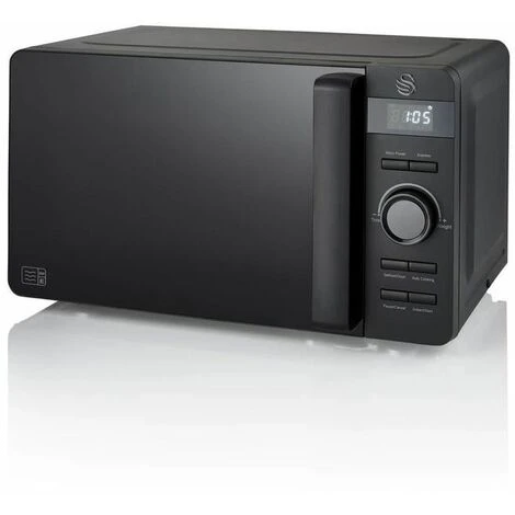 Swan Stealth 20L LED Matt Black Microwave 4 Swan Stealth 20L LED Matt Black Microwave - Image 2