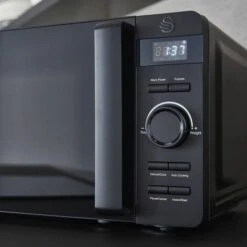 Swan Stealth 20L LED Matt Black Microwave 11 Swan Stealth 20L LED Matt Black Microwave -Kitchen Appliances Shop 54673988 5