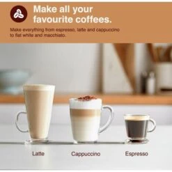 VonShef Espresso Machine, 15 Bar Pressure Pump – Barista Coffee Maker With Milk Frother For Latte, Cappuccino, Americano, Flat White And More – Black/Silver -Kitchen Appliances Shop 54924817 4