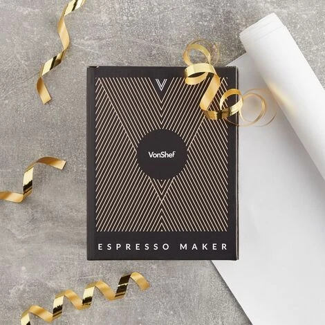 VonShef 6 Cup/300ml Italian Espresso Coffee Maker Moka Stove Top Macchinetta Includes A Replacement Gasket And Filter 4 VonShef 6 Cup/300ml Italian Espresso Coffee Maker Moka Stove Top Macchinetta Includes A Replacement Gasket And Filter - Image 2