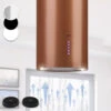 Klarstein Beretta, Island Extractor Hood, Ø 35 Cm, Exhaust / Circulating Air, 650m³ / H, LED, Copper -Kitchen Appliances Shop 56581942 1