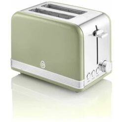 Swan 2 Slice Retro Green Toaster