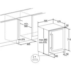Edesa ART29643 60cm Stainless Steel Wine Cooler -Kitchen Appliances Shop 60112445 3