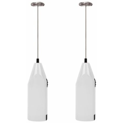 HIASDFLS Lot De 2 Mousseurs À Lait Portables À Piles – Fouet Électrique Pour Mousseur À Café, Agitateur À Batterie, Mousseur À Lait Portable, Mini Mélangeur Pour Café À L'Épreuve Des Balles, Cappuccin 3 HIASDFLS Lot De 2 Mousseurs À Lait Portables À Piles – Fouet Électrique Pour Mousseur À Café, Agitateur À Batterie, Mousseur À Lait Portable, Mini Mélangeur Pour Café À L'Épreuve Des Balles, Cappuccin