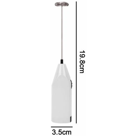 HIASDFLS Lot De 2 Mousseurs À Lait Portables À Piles – Fouet Électrique Pour Mousseur À Café, Agitateur À Batterie, Mousseur À Lait Portable, Mini Mélangeur Pour Café À L'Épreuve Des Balles, Cappuccin 4 HIASDFLS Lot De 2 Mousseurs À Lait Portables À Piles – Fouet Électrique Pour Mousseur À Café, Agitateur À Batterie, Mousseur À Lait Portable, Mini Mélangeur Pour Café À L'Épreuve Des Balles, Cappuccin - Image 2
