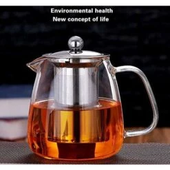 Glass Teapot With Brewing Teapot 500ml/17oz The Teapot Stove Is Safe And Heat-Resistant Blooming And Loose Leaf Teapot Set. -Kitchen Appliances Shop 60699641 3