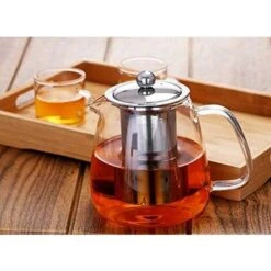 Glass Teapot With Brewing Teapot 500ml/17oz The Teapot Stove Is Safe And Heat-Resistant Blooming And Loose Leaf Teapot Set. -Kitchen Appliances Shop 60699641 5