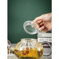 Glass Teapot With Infuser Pumpkin Design(600ml Pumpkin Teapot) 9 Glass Teapot With Infuser Pumpkin Design(600ml Pumpkin Teapot) -Kitchen Appliances Shop 60700270 3