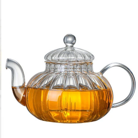 Glass Teapot With Infuser Pumpkin Design(600ml Pumpkin Teapot) 7 Glass Teapot With Infuser Pumpkin Design(600ml Pumpkin Teapot) - Image 5