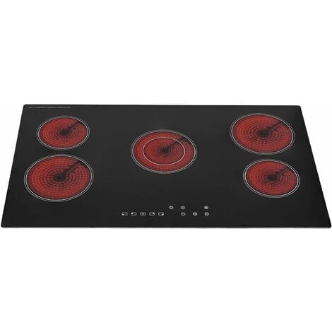 SIA CERH90BL 90cm Black 5 Zone Frameless Touch Control Electric Ceramic Hob 3 SIA CERH90BL 90cm Black 5 Zone Frameless Touch Control Electric Ceramic Hob