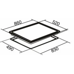 SIA CERH90BL 90cm Black 5 Zone Frameless Touch Control Electric Ceramic Hob 10 SIA CERH90BL 90cm Black 5 Zone Frameless Touch Control Electric Ceramic Hob -Kitchen Appliances Shop 65334518 4