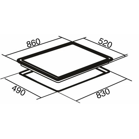 SIA CERH90BL 90cm Black 5 Zone Frameless Touch Control Electric Ceramic Hob 6 SIA CERH90BL 90cm Black 5 Zone Frameless Touch Control Electric Ceramic Hob - Image 4