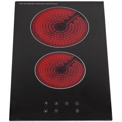 SIA CERH31BL Black 30cm 2 Burner Domino Ceramic Electric Hob With Touch Control 3 SIA CERH31BL Black 30cm 2 Burner Domino Ceramic Electric Hob With Touch Control