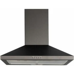SIA CHL70BL 70cm Chimney Cooker Hood Kitchen Extractor Fan In Black -Kitchen Appliances Shop 65334535 5