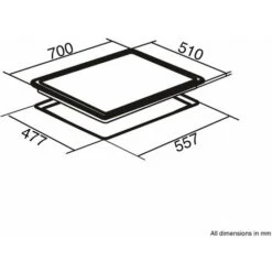 SIA GHG713BL 70cm Black 5 Burner Gas On Glass Hob With Enamel Pan Stands & FFD -Kitchen Appliances Shop 65334544 4