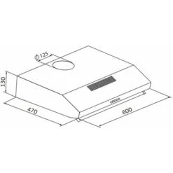 SIA VSR60BL 60cm Black Slim Visor Cooker Hood Kitchen Extractor Fan -Kitchen Appliances Shop 65334600 4