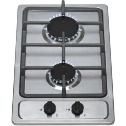 SIA SSG302SS 30cm Domino Gas Hob In Stainless Steel LPG Kit & Cast Iron Stands