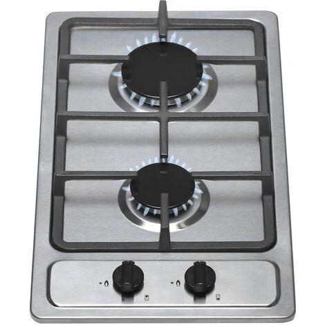 SIA SSG302SS 30cm Domino Gas Hob In Stainless Steel LPG Kit & Cast Iron Stands 3 SIA SSG302SS 30cm Domino Gas Hob In Stainless Steel LPG Kit & Cast Iron Stands