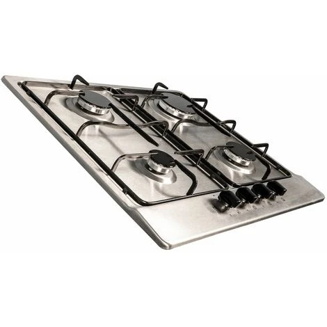 SIA SSG602SS 60cm Stainless Steel 4 Burner Gas Hob With Enamel Pan Stands 4 SIA SSG602SS 60cm Stainless Steel 4 Burner Gas Hob With Enamel Pan Stands - Image 2