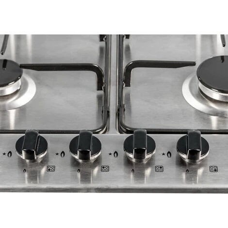 SIA SSG602SS 60cm Stainless Steel 4 Burner Gas Hob With Enamel Pan Stands 5 SIA SSG602SS 60cm Stainless Steel 4 Burner Gas Hob With Enamel Pan Stands - Image 3