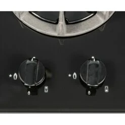 SIA BGH30BL 30cm Black Gas On Glass Domino Hob Cast Iron Supports LPG Kit -Kitchen Appliances Shop 65334642 3