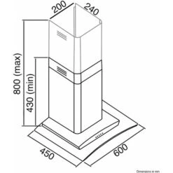SIA CGH60WH 60cm White Curved Glass Chimney Cooker Hood Kitchen Extractor Fan -Kitchen Appliances Shop 65334648 4