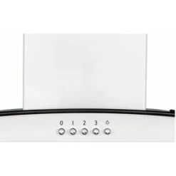 SIA CGH60WH 60cm White Curved Glass Chimney Cooker Hood Kitchen Extractor Fan -Kitchen Appliances Shop 65334648 5