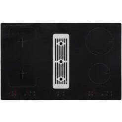 SIA 80cm Black Induction Hob With Built In Downdraft Extractor Fan & Filter -Kitchen Appliances Shop 65334678 2