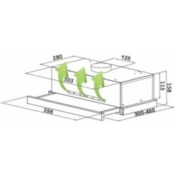 SIA TSH60SS 60cm Stainless Steel Telescopic Integrated Cooker Hood Extractor Fan -Kitchen Appliances Shop 65334696 4