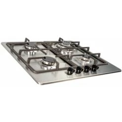 SIA SSG601SS 60cm Stainless Steel 4 Burner Gas Hob With Cast Iron Pan Stands -Kitchen Appliances Shop 65334735 2