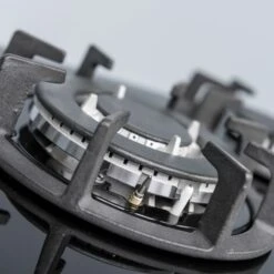 SIA R8 70cm Black 5 Burner Gas On Glass Hob With Cast Iron Pan Stands -Kitchen Appliances Shop 65334755 5