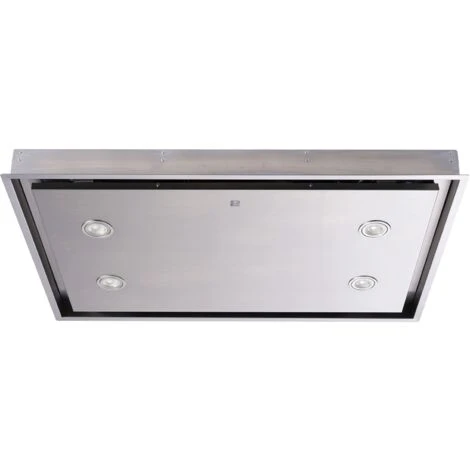 90cm Ceiling Cooker Hood Extractor Fan In Stainless Steel, Remote - SIA CLN90SS 3 90cm Ceiling Cooker Hood Extractor Fan In Stainless Steel, Remote - SIA CLN90SS
