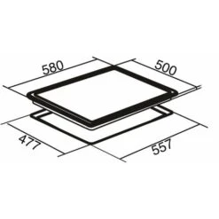 SIA GHG602BL 60cm 4 Burner Gas On Glass Hob In Black With Cast Iron Pan Stands -Kitchen Appliances Shop 65334776 4