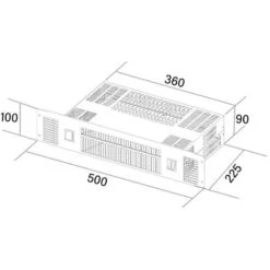 SIA PLH1 2kW Stainless Steel Slimline Electric Kitchen Plinth Heater -Kitchen Appliances Shop 65334793 4