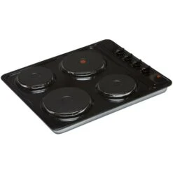 SIA PHP601BL 60cm Black 4 Zone Electric Solid Plate Easy Clean Side Control Hob 11 SIA PHP601BL 60cm Black 4 Zone Electric Solid Plate Easy Clean Side Control Hob -Kitchen Appliances Shop 65334795 5