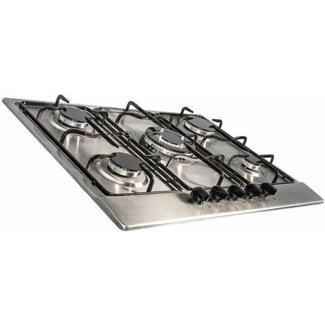 SIA SSG702SS 70cm 5 Burner Gas Hob In Stainless Steel With Enamel Pan Stands 7 SIA SSG702SS 70cm 5 Burner Gas Hob In Stainless Steel With Enamel Pan Stands - Image 5