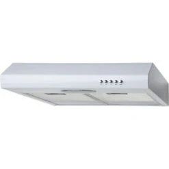SIA STE50WH 50cm White Slimline Visor Cooker Hood Kitchen Extractor Fan