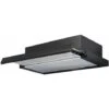 SIA TSH60BL 60cm Black Telescopic Integrated Cooker Hood Kitchen Extractor Fan
